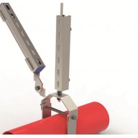 單管側向抗震支架 鍍鋅防腐 支撐緊固件穩定性好